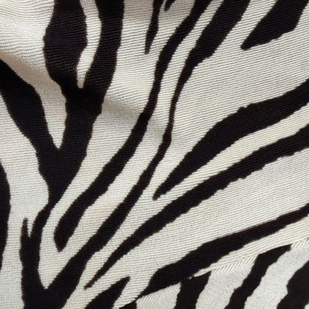 Chicos Travelers Zebra Print Open Front Kimono Jacket Women Size 3 XL Florida